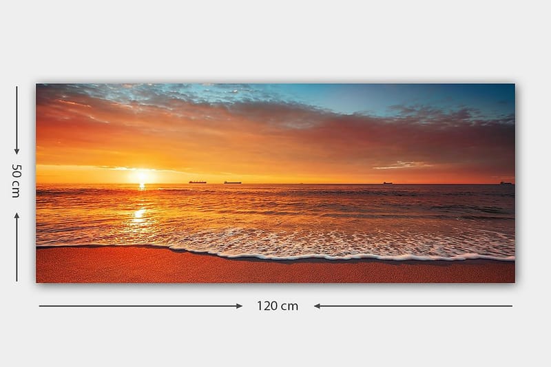 Canvasbilde YTY Landscape & Nature Flerfarget - 120x50 cm - Interiør - Maleri & posters - Lerretsbilder