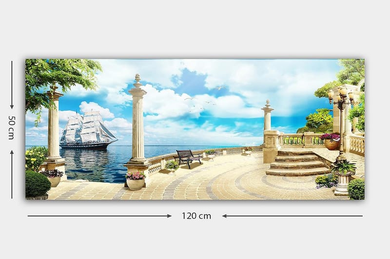 Canvasbilde YTY Landscape & Nature Flerfarget - 120x50 cm - Interiør - Maleri & posters - Lerretsbilder