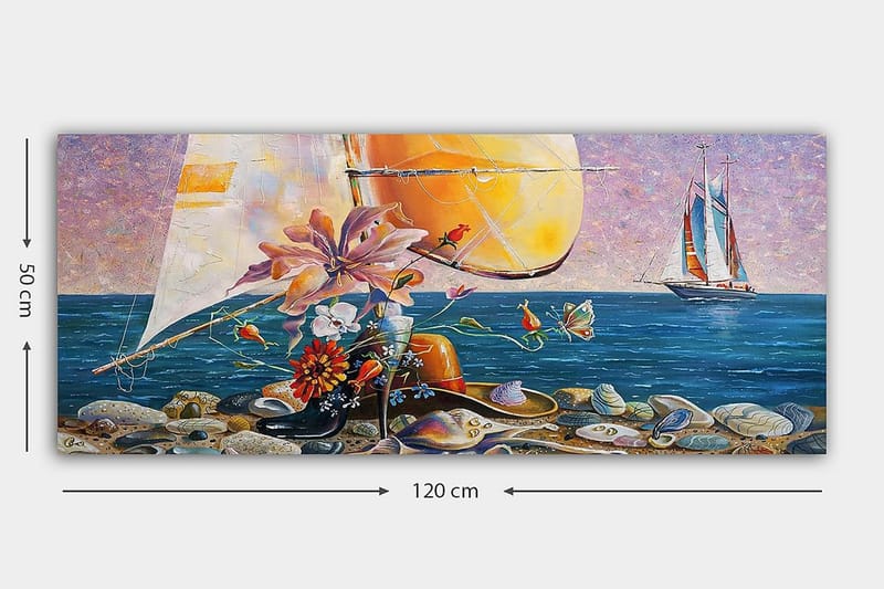 Canvasbilde YTY Landscape & Nature Flerfarget - 120x50 cm - Interiør - Maleri & posters - Lerretsbilder