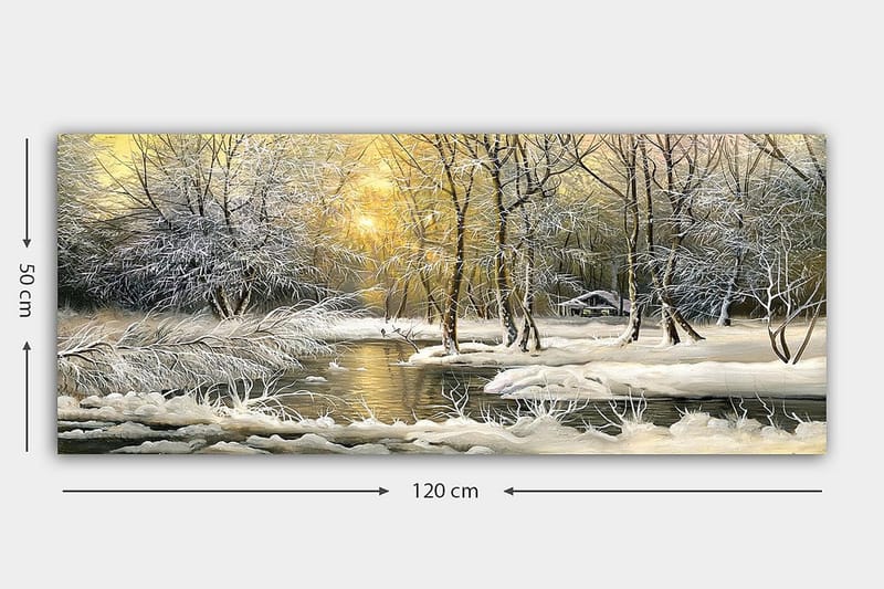 Canvasbilde YTY Landscape & Nature Flerfarget - 120x50 cm - Interiør - Maleri & posters - Lerretsbilder