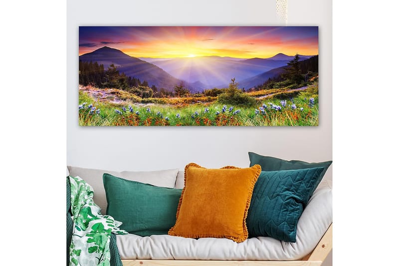 Canvasbilde YTY Landscape & Nature Flerfarget - 120x50 cm - Interiør - Maleri & posters - Lerretsbilder