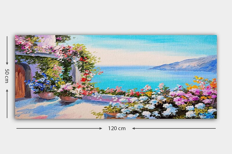 Canvasbilde YTY Landscape & Nature Flerfarget - 120x50 cm - Interiør - Maleri & posters - Lerretsbilder