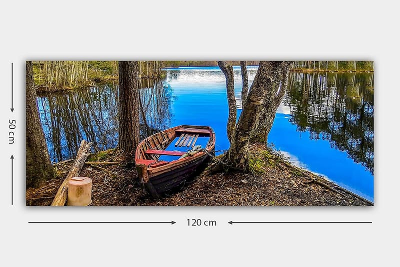 Canvasbilde YTY Landscape & Nature Flerfarget - 120x50 cm - Interiør - Maleri & posters - Lerretsbilder