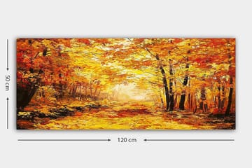 Canvasbilde YTY Landscape & Nature Flerfarget - 120x50 cm - Interiør - Maleri & posters - Lerretsbilder