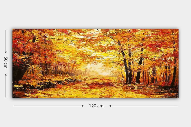 Canvasbilde YTY Landscape & Nature Flerfarget - 120x50 cm - Interiør - Maleri & posters - Lerretsbilder