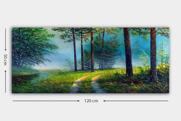Canvasbilde YTY Landscape & Nature Flerfarget - 120x50 cm - Interiør - Maleri & posters - Lerretsbilder
