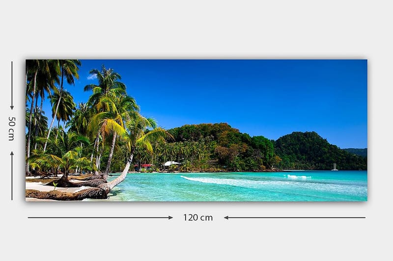 Canvasbilde YTY Landscape & Nature Flerfarget - 120x50 cm - Interiør - Maleri & posters - Lerretsbilder