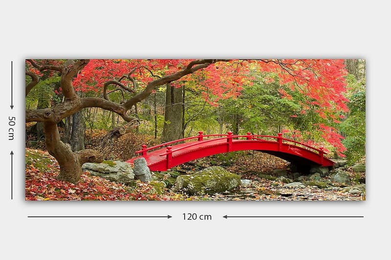 Canvasbilde YTY Landscape & Nature Flerfarget - 120x50 cm - Interiør - Maleri & posters - Lerretsbilder