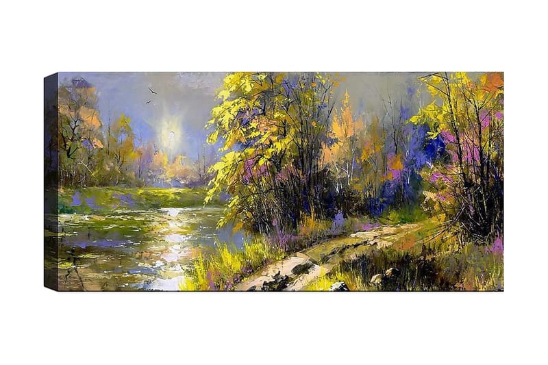Canvasbilde YTY Landscape & Nature Flerfarget - 120x50 cm - Interiør - Maleri & posters - Lerretsbilder