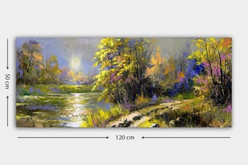 Canvasbilde YTY Landscape & Nature Flerfarget - 120x50 cm - Interiør - Maleri & posters - Lerretsbilder