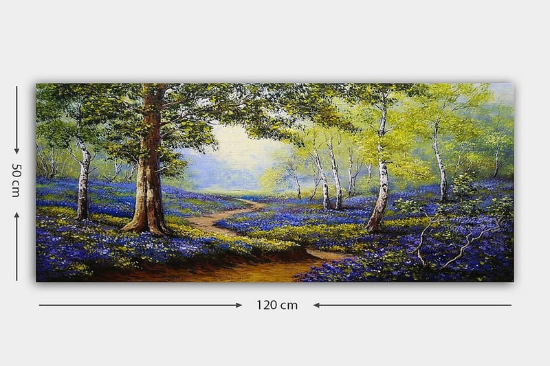 Canvasbilde YTY Landscape & Nature Flerfarget - 120x50 cm - Interiør - Maleri & posters - Lerretsbilder