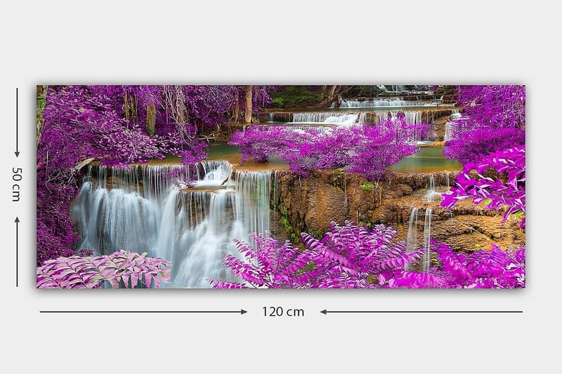 Canvasbilde YTY Landscape & Nature Flerfarget - 120x50 cm - Interiør - Maleri & posters - Lerretsbilder
