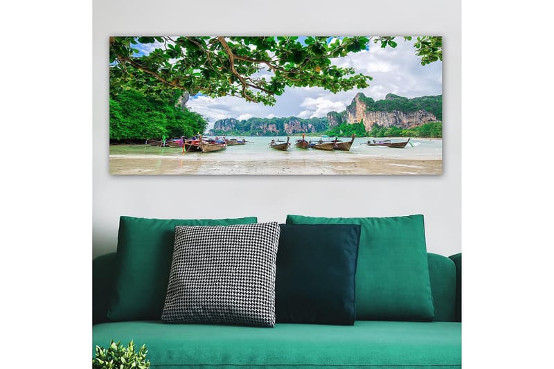 Canvasbilde YTY Landscape & Nature Flerfarget - 120x50 cm - Interiør - Maleri & posters - Lerretsbilder
