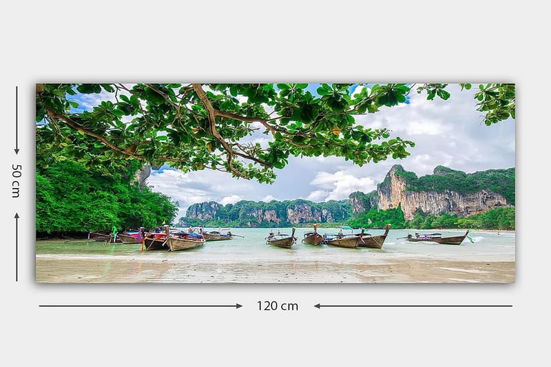 Canvasbilde YTY Landscape & Nature Flerfarget - 120x50 cm - Interiør - Maleri & posters - Lerretsbilder