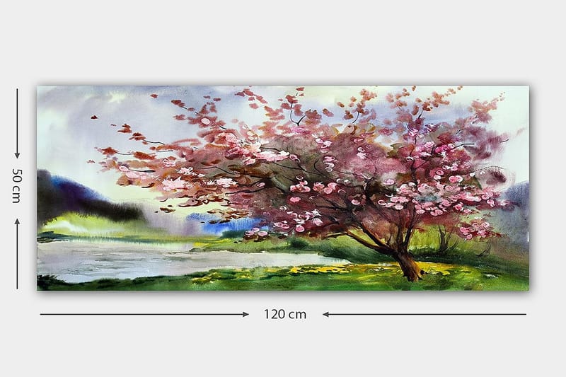 Canvasbilde YTY Landscape & Nature Flerfarget - 120x50 cm - Interiør - Maleri & posters - Lerretsbilder