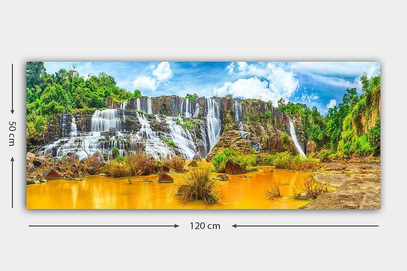 Canvasbilde YTY Landscape & Nature Flerfarget - 120x50 cm - Interiør - Maleri & posters - Lerretsbilder