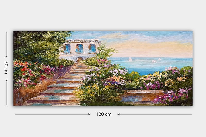 Canvasbilde YTY Landscape & Nature Flerfarget - 120x50 cm - Interiør - Maleri & posters - Lerretsbilder