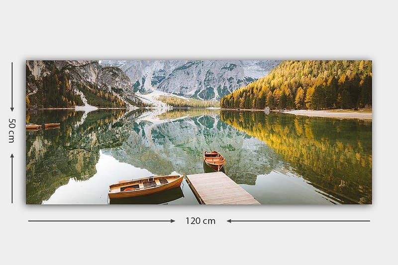 Canvasbilde YTY Landscape & Nature Flerfarget - 120x50 cm - Interiør - Maleri & posters - Lerretsbilder