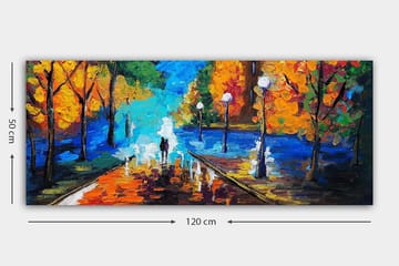Canvasbilde YTY Landscape & Nature Flerfarget - 120x50 cm - Interiør - Maleri & posters - Lerretsbilder