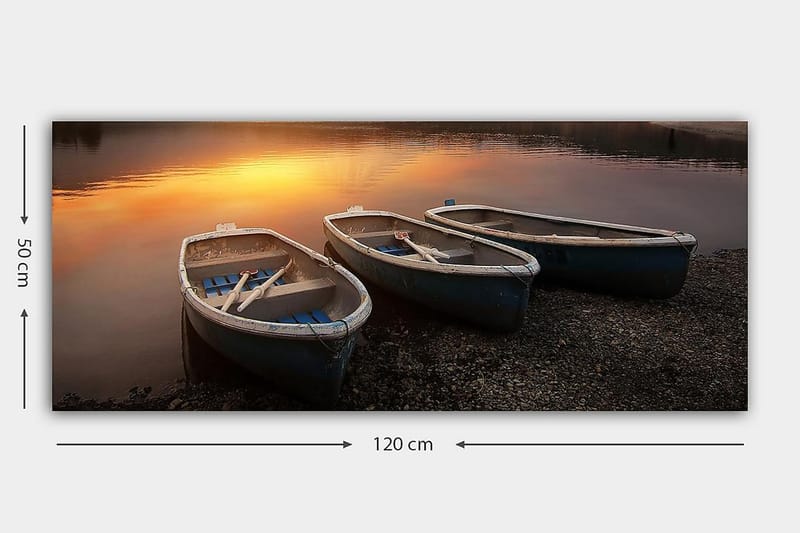 Canvasbilde YTY Landscape & Nature Flerfarget - 120x50 cm - Interiør - Maleri & posters - Lerretsbilder