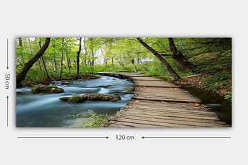 Canvasbilde YTY Landscape & Nature Flerfarget - 120x50 cm - Interiør - Maleri & posters - Lerretsbilder