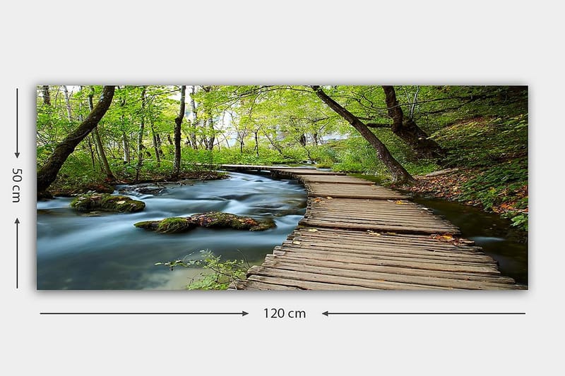 Canvasbilde YTY Landscape & Nature Flerfarget - 120x50 cm - Interiør - Maleri & posters - Lerretsbilder
