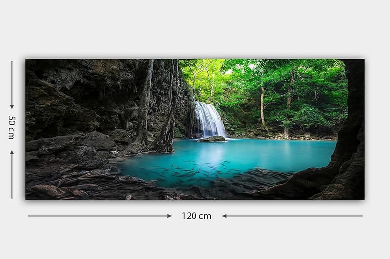 Canvasbilde YTY Landscape & Nature Flerfarget - 120x50 cm - Interiør - Maleri & posters - Lerretsbilder