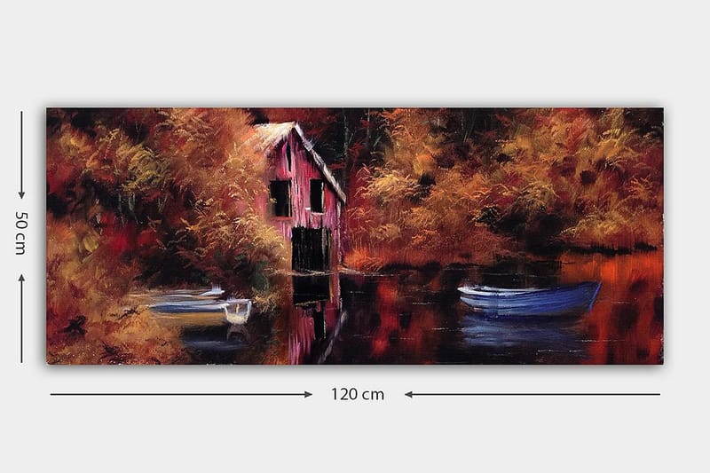 Canvasbilde YTY Landscape & Nature Flerfarget - 120x50 cm - Interiør - Maleri & posters - Lerretsbilder