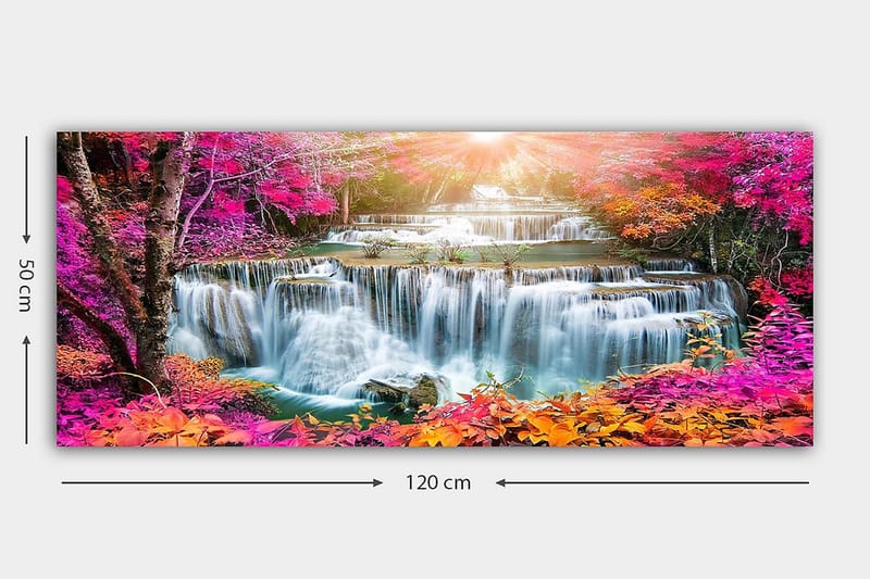 Canvasbilde YTY Landscape & Nature Flerfarget - 120x50 cm - Interiør - Maleri & posters - Lerretsbilder