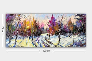 Canvasbilde YTY Landscape & Nature Flerfarget - 120x50 cm - Interiør - Maleri & posters - Lerretsbilder
