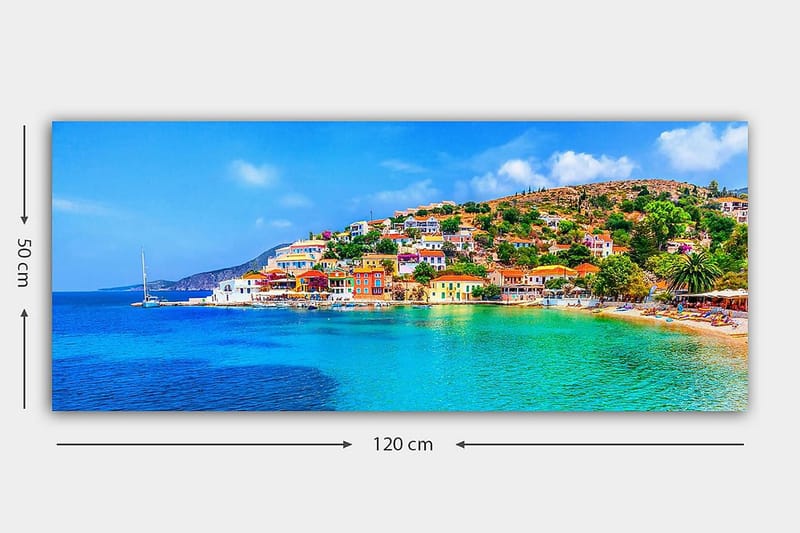Canvasbilde YTY Landscape & Nature Flerfarget - 120x50 cm - Interiør - Maleri & posters - Lerretsbilder