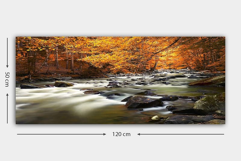 Canvasbilde YTY Landscape & Nature Flerfarget - 120x50 cm - Interiør - Maleri & posters - Lerretsbilder