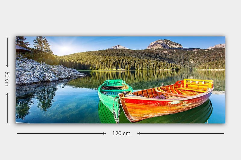 Canvasbilde YTY Landscape & Nature Flerfarget - 120x50 cm - Interiør - Maleri & posters - Lerretsbilder