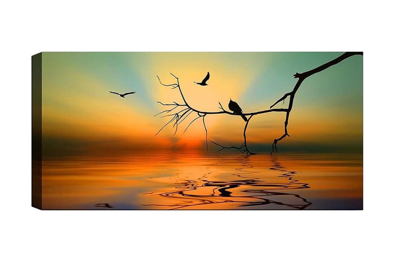 Canvasbilde YTY Landscape & Nature Flerfarget - 120x50 cm - Interiør - Maleri & posters - Lerretsbilder