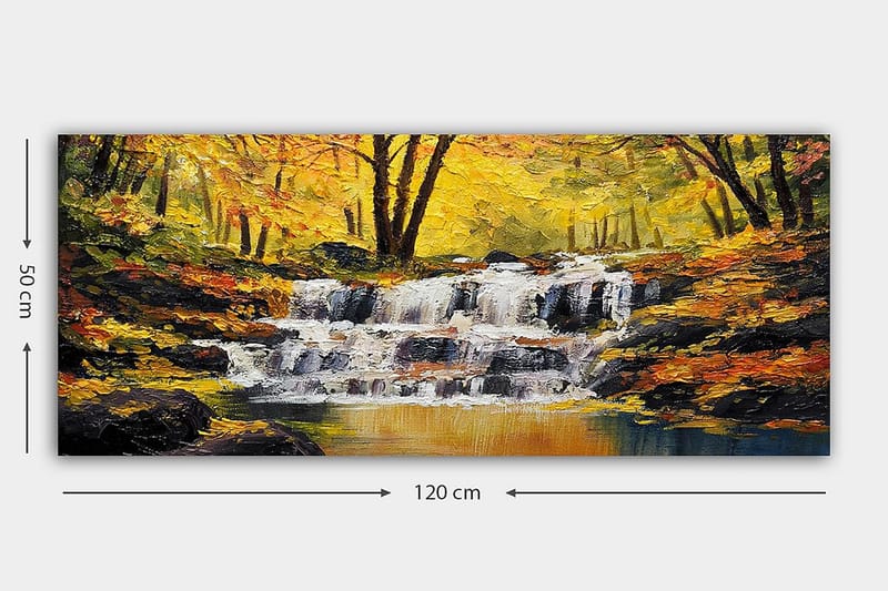Canvasbilde YTY Landscape & Nature Flerfarget - 120x50 cm - Interiør - Maleri & posters - Lerretsbilder