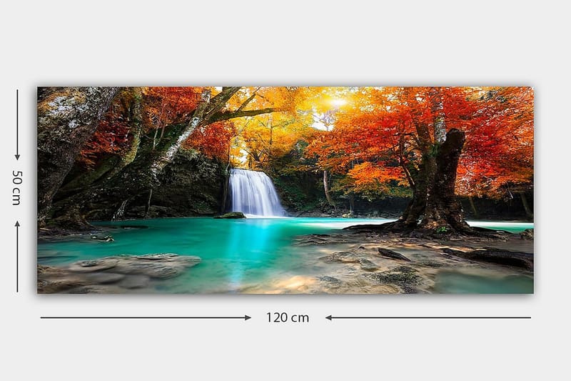 Canvasbilde YTY Landscape & Nature Flerfarget - 120x50 cm - Interiør - Maleri & posters - Lerretsbilder