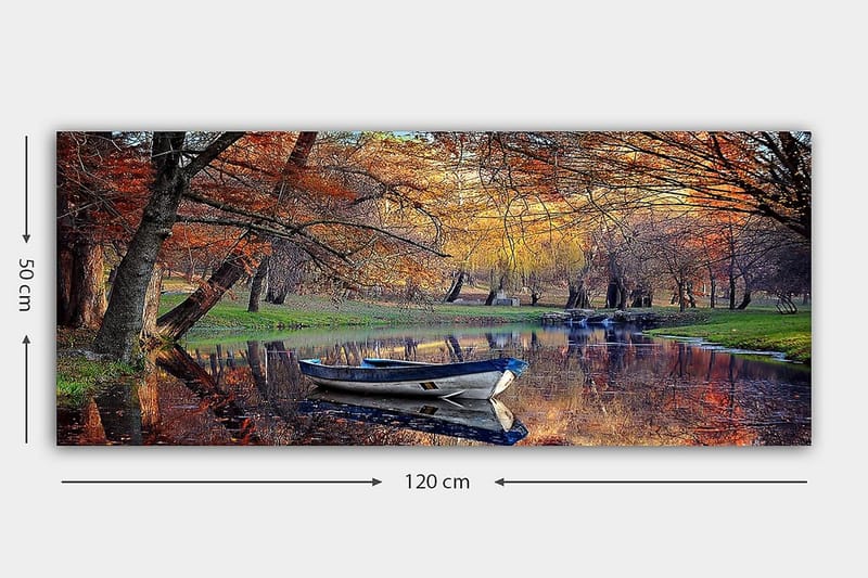 Canvasbilde YTY Landscape & Nature Flerfarget - 120x50 cm - Interiør - Maleri & posters - Lerretsbilder