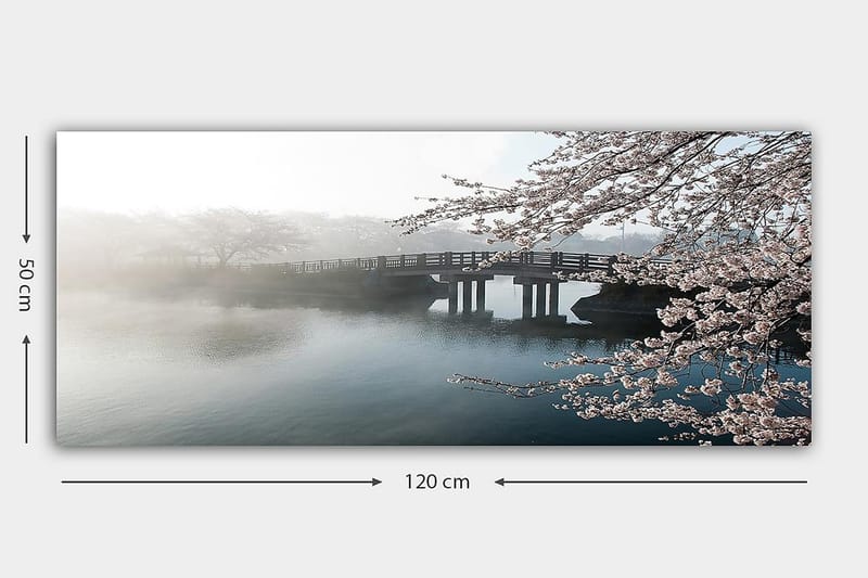 Canvasbilde YTY Landscape & Nature Flerfarget - 120x50 cm - Interiør - Maleri & posters - Lerretsbilder