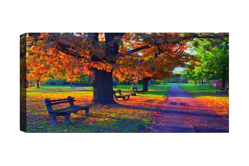 Canvasbilde YTY Landscape & Nature Flerfarget - 120x50 cm - Interiør - Maleri & posters - Lerretsbilder