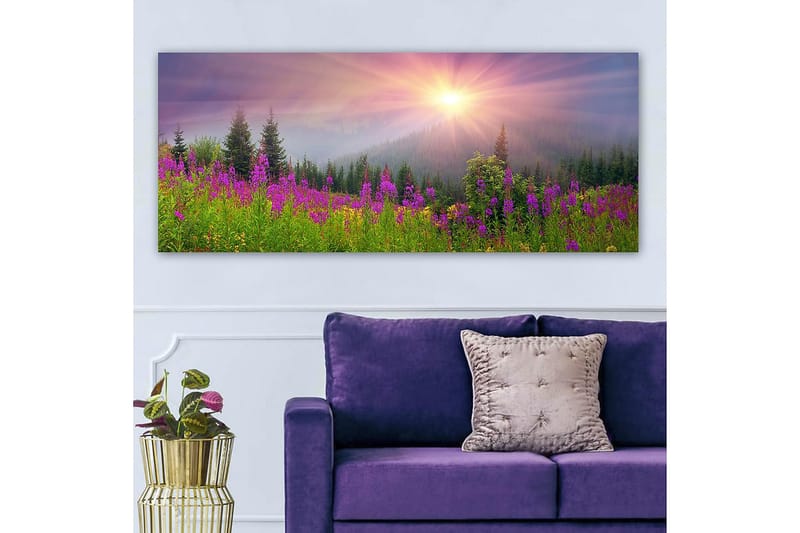 Canvasbilde YTY Landscape & Nature Flerfarget - 120x50 cm - Interiør - Maleri & posters - Lerretsbilder