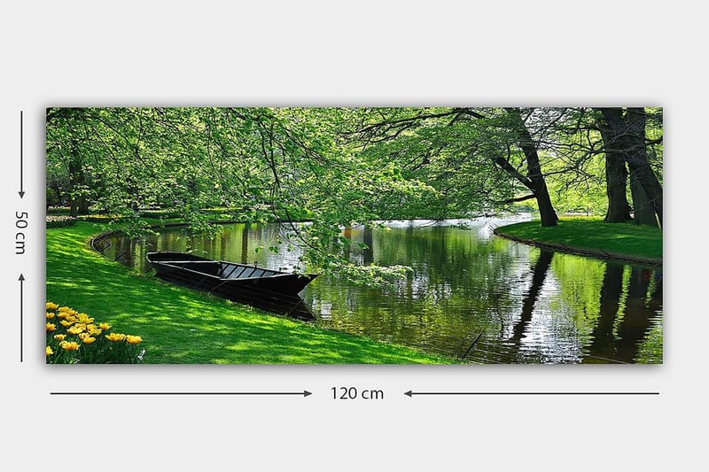 Canvasbilde YTY Landscape & Nature Flerfarget - 120x50 cm - Interiør - Maleri & posters - Lerretsbilder