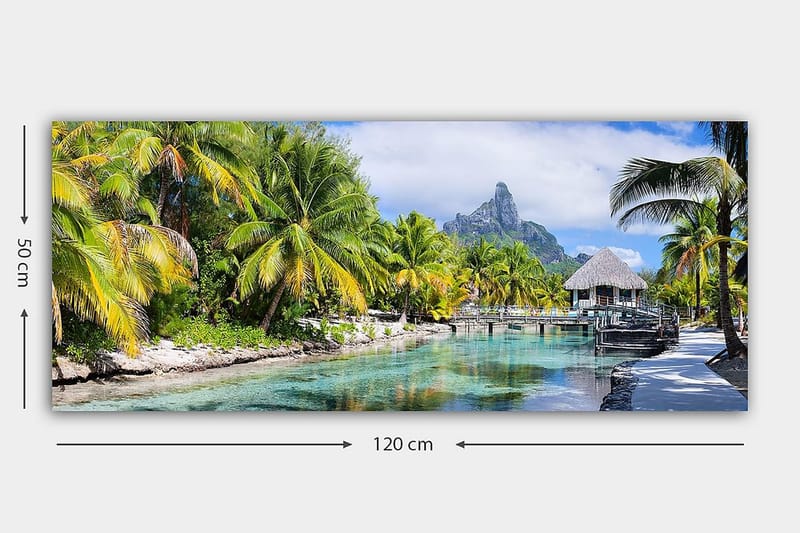 Canvasbilde YTY Landscape & Nature Flerfarget - 120x50 cm - Interiør - Maleri & posters - Lerretsbilder