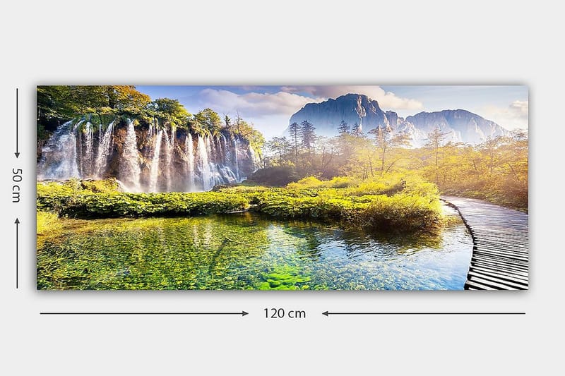Canvasbilde YTY Landscape & Nature Flerfarget - 120x50 cm - Interiør - Maleri & posters - Lerretsbilder