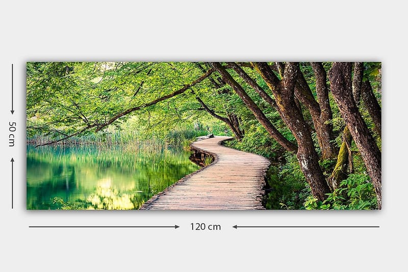 Canvasbilde YTY Landscape & Nature Flerfarget - 120x50 cm - Interiør - Maleri & posters - Lerretsbilder