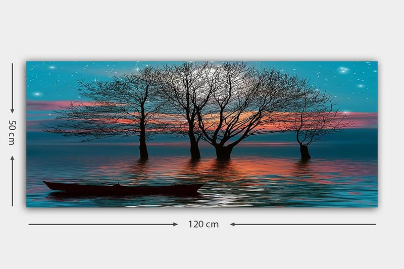 Canvasbilde YTY Landscape & Nature Flerfarget - 120x50 cm - Interiør - Maleri & posters - Lerretsbilder