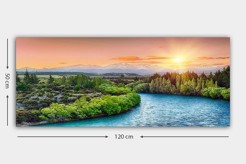 Canvasbilde YTY Landscape & Nature Flerfarget - 120x50 cm - Interiør - Maleri & posters - Lerretsbilder