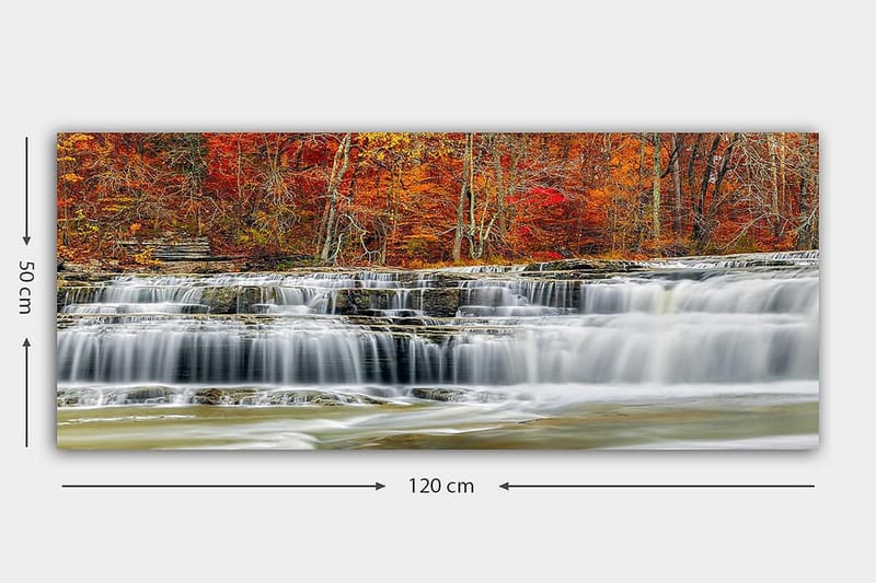 Canvasbilde YTY Landscape & Nature Flerfarget - 120x50 cm - Interiør - Maleri & posters - Lerretsbilder