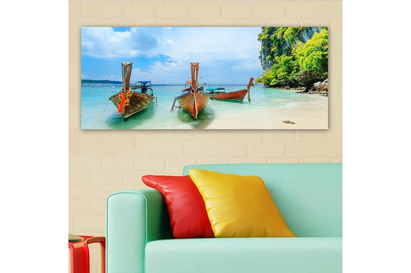 Canvasbilde YTY Landscape & Nature Flerfarget - 120x50 cm - Interiør - Maleri & posters - Lerretsbilder