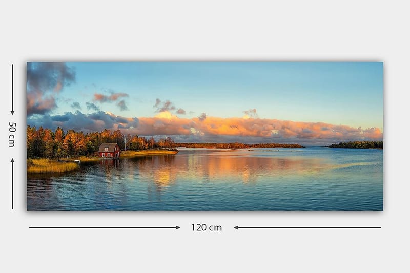 Canvasbilde YTY Landscape & Nature Flerfarget - 120x50 cm - Interiør - Maleri & posters - Lerretsbilder
