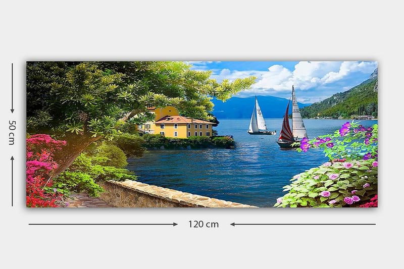 Canvasbilde YTY Landscape & Nature Flerfarget - 120x50 cm - Interiør - Maleri & posters - Lerretsbilder